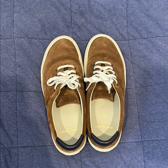 Saint Laurent Men's Brown Suede Sneakers - Picture 5 of 5
